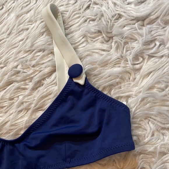 SOLID & STRIPED Blue and White Bikini - Picture 6 of 8